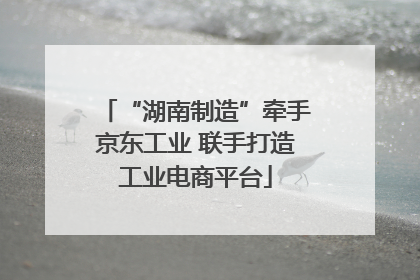 “湖南制造”牵手京东工业 联手打造工业电商平台